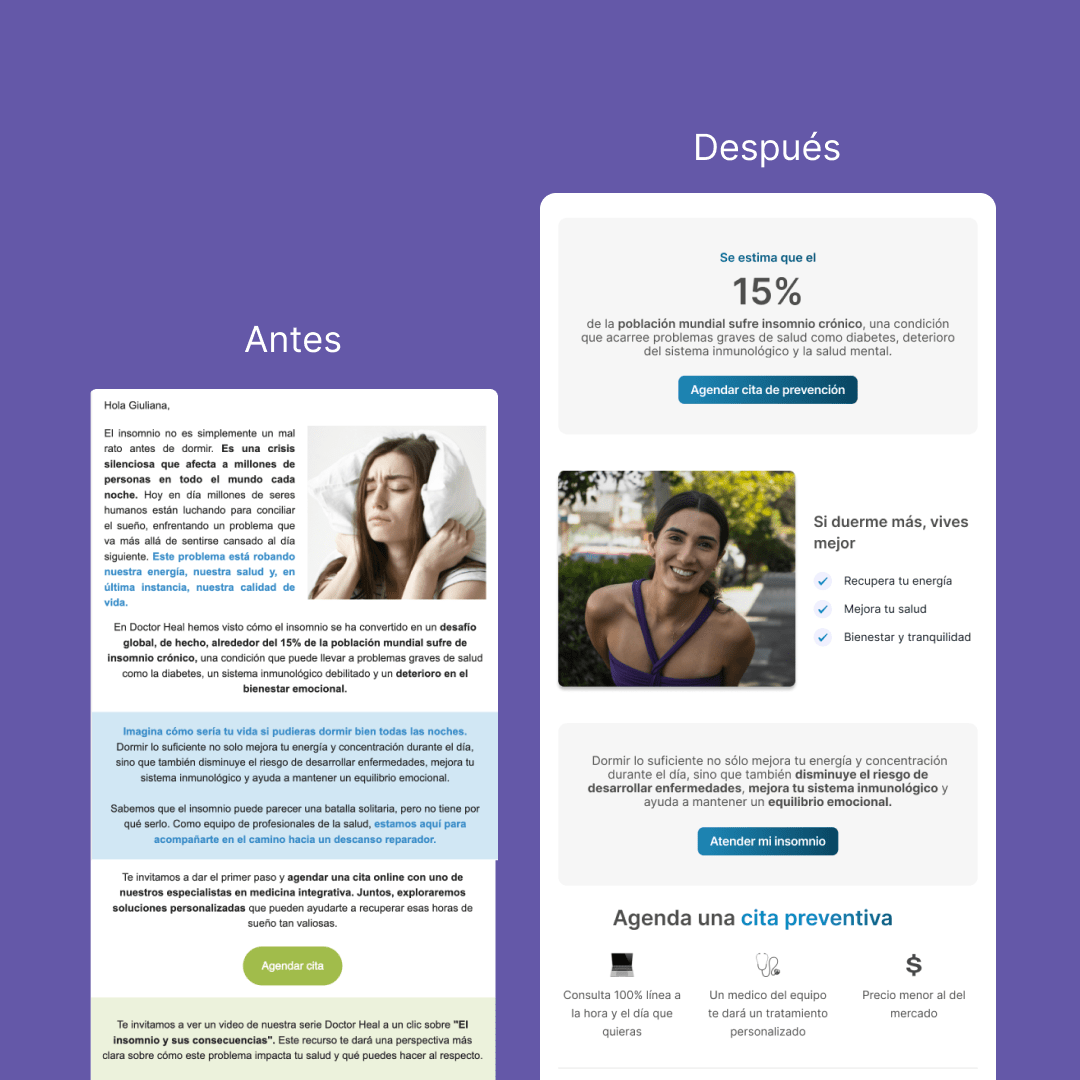 Email Marketing y UX servicio freelance Giuliana Ippoliti